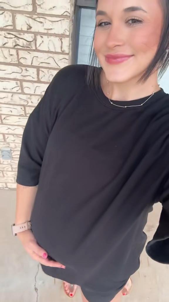 Comfy bump friendly two piece set- wearing size XL for pants to fit over the bump! 

#LTKStyleTip #LTKFindsUnder50 #LTKBump