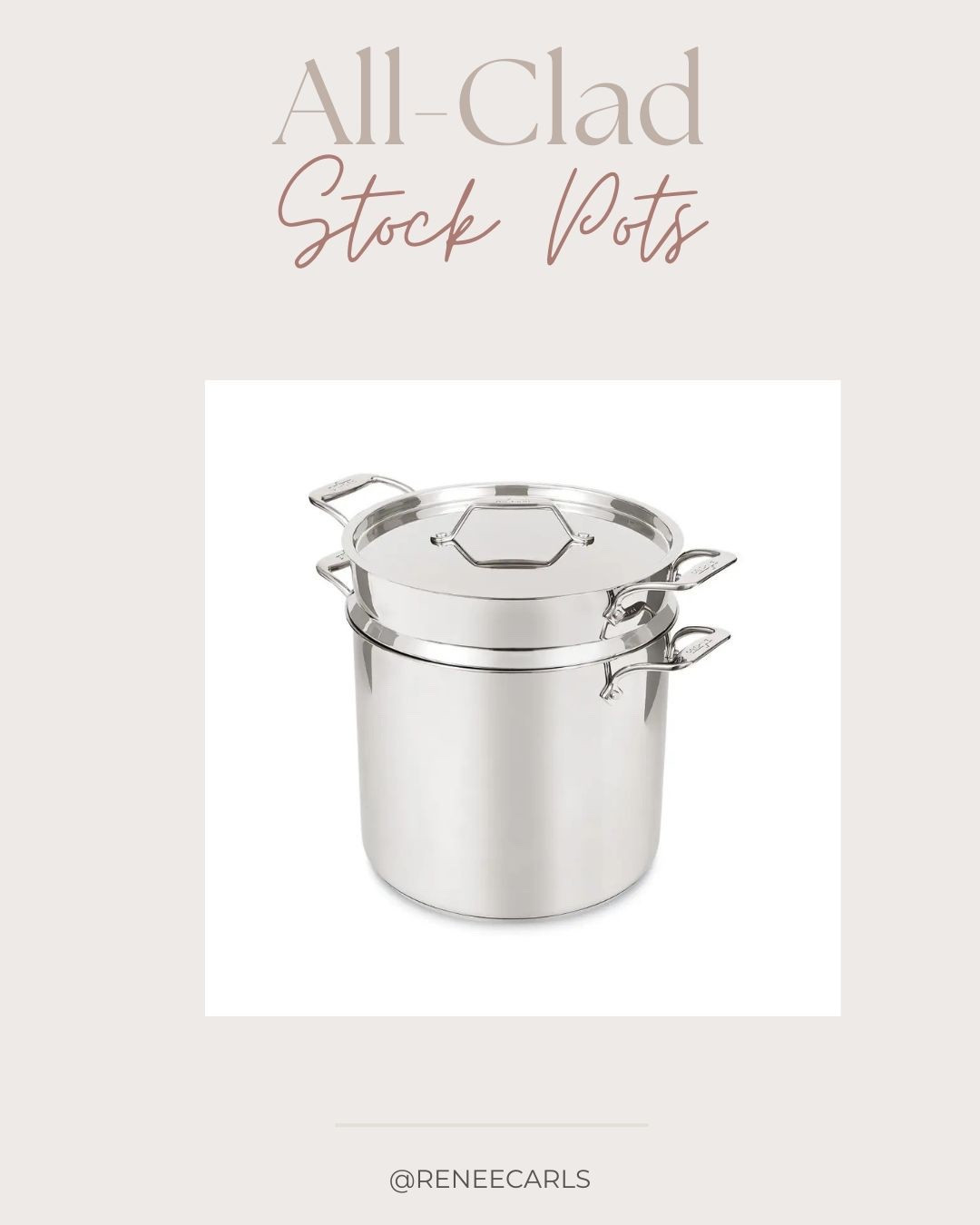 On Sale All-Clad Stock Pots 

#LTKHoliday #LTKSeasonal #LTKHome