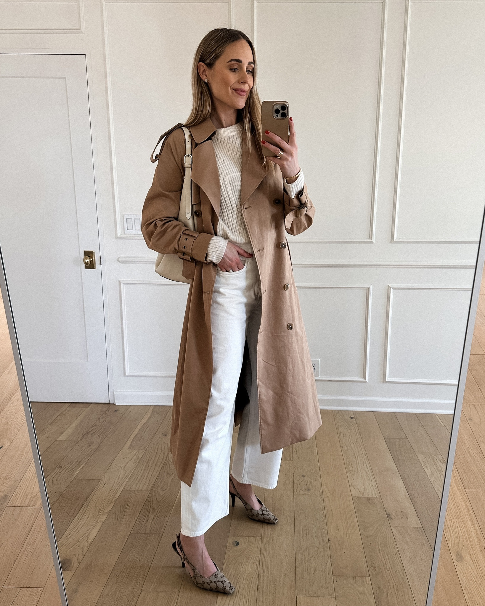 Long trench coat outfit (wearing a 4). Use code JACKSON15 for a discount on the sweater 

#LTKover40 #LTKstyletip #LTKfindsunder100