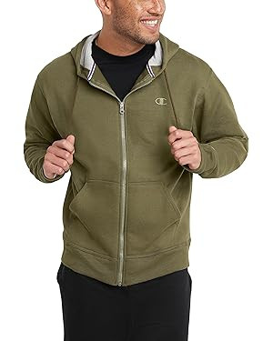 Champion Men's Zip-Up Hoodie, Powerblend, Zip-Up Hoodie Sweatshirt for Men (Reg. or Big & Tall) | Amazon (US)