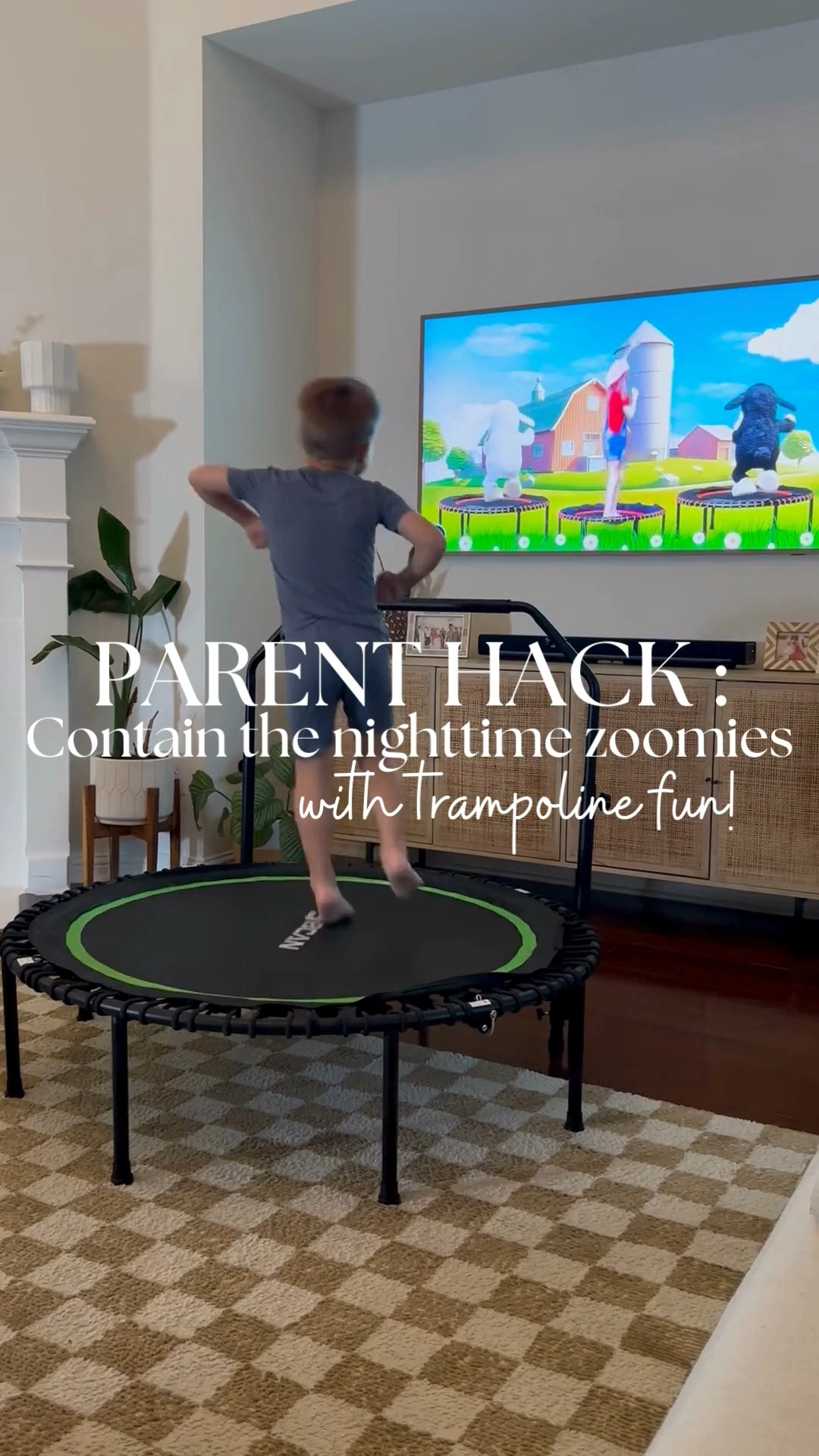 Evening zoomies, or bursts of high energy before bedtime, are a way for kids to self-regulate and release built-up energy. This helps them wind down more effectively before sleep. Physical activity, like jumping on a trampoline, not only burns excess energy but also promotes better coordination, balance, and sleep quality. Structured activities, such as watching trampoline workouts for kids, provide a safe way to channel this energy while avoiding more chaotic behavior around the house.

Follow for more great finds! 


#LTKFamily #LTKFitness #LTKHome