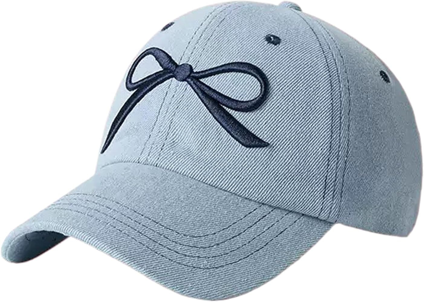 Bow Hat Y2k Baseball Cap Trucker Hats Women Coquette Aesthetic Preppy Sun Hat Cute Baseball Caps ... | Amazon (US)