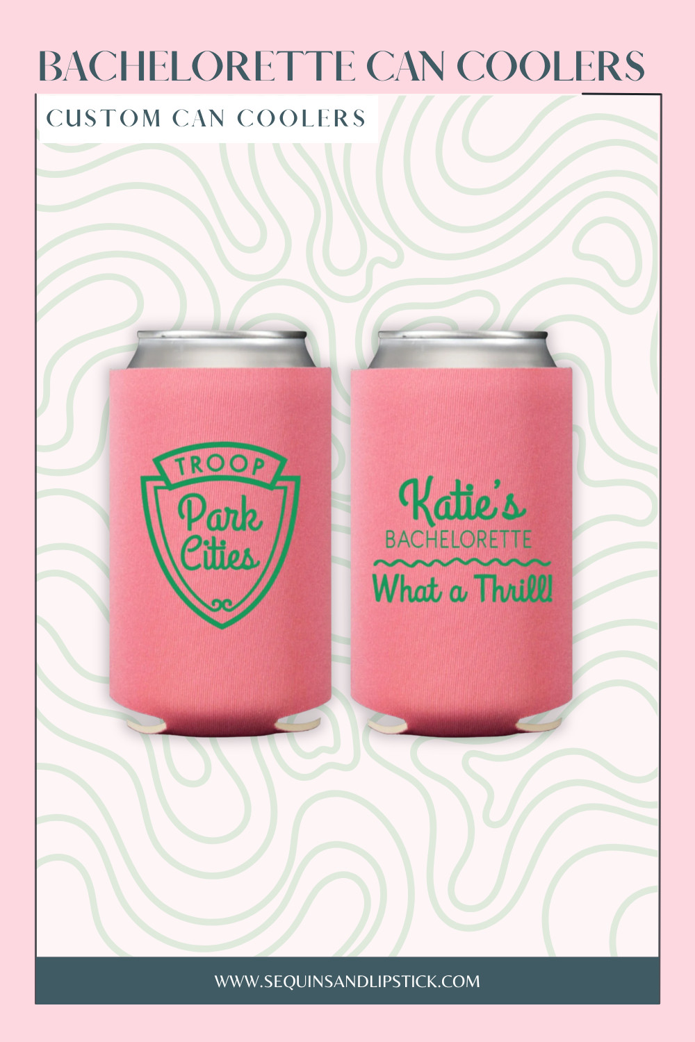Keep the drinks cold and the party going with these personalized bachelorette can coolers. 

 #LTKfoodie #LTKSeasonal #LTKWedding