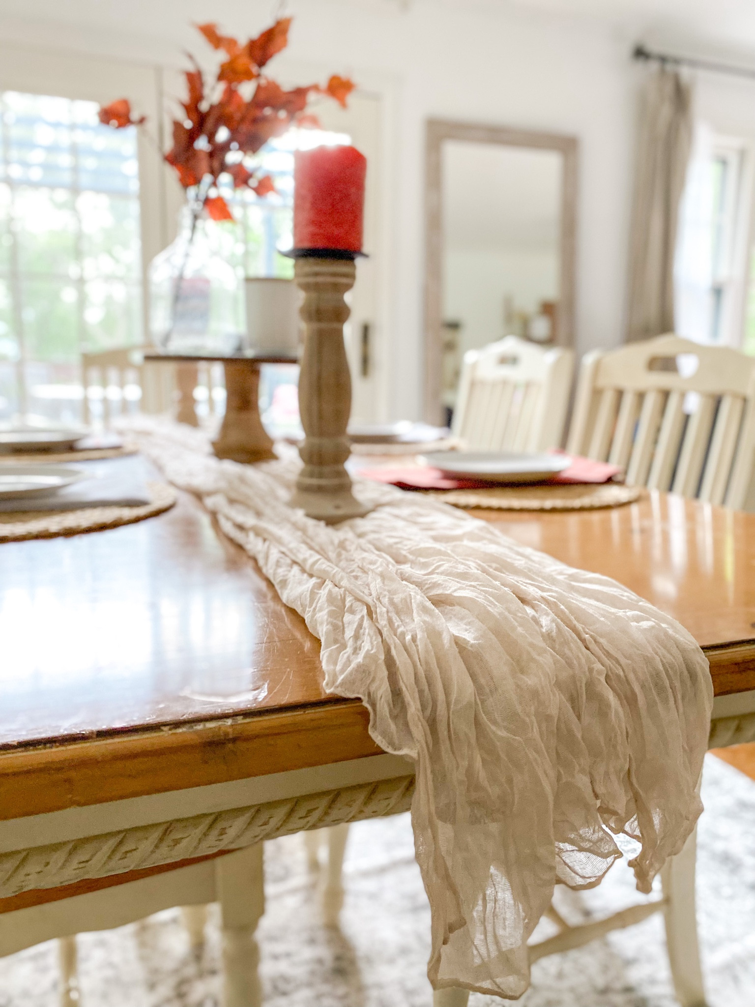 #tablerunner #cheeseclothtsblerunner#weddingtabledecor #falltabledecor

#LTKSeasonal #LTKfamily #LTKhome