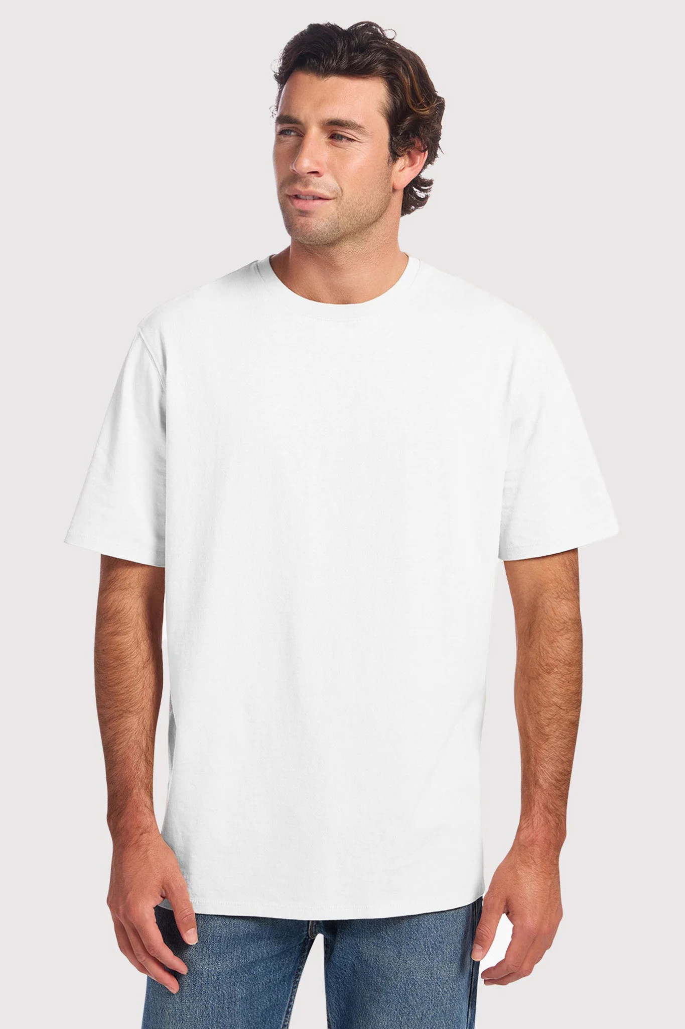 Vintage Cotton Men's Everyday T-Shirt | White | nuuds