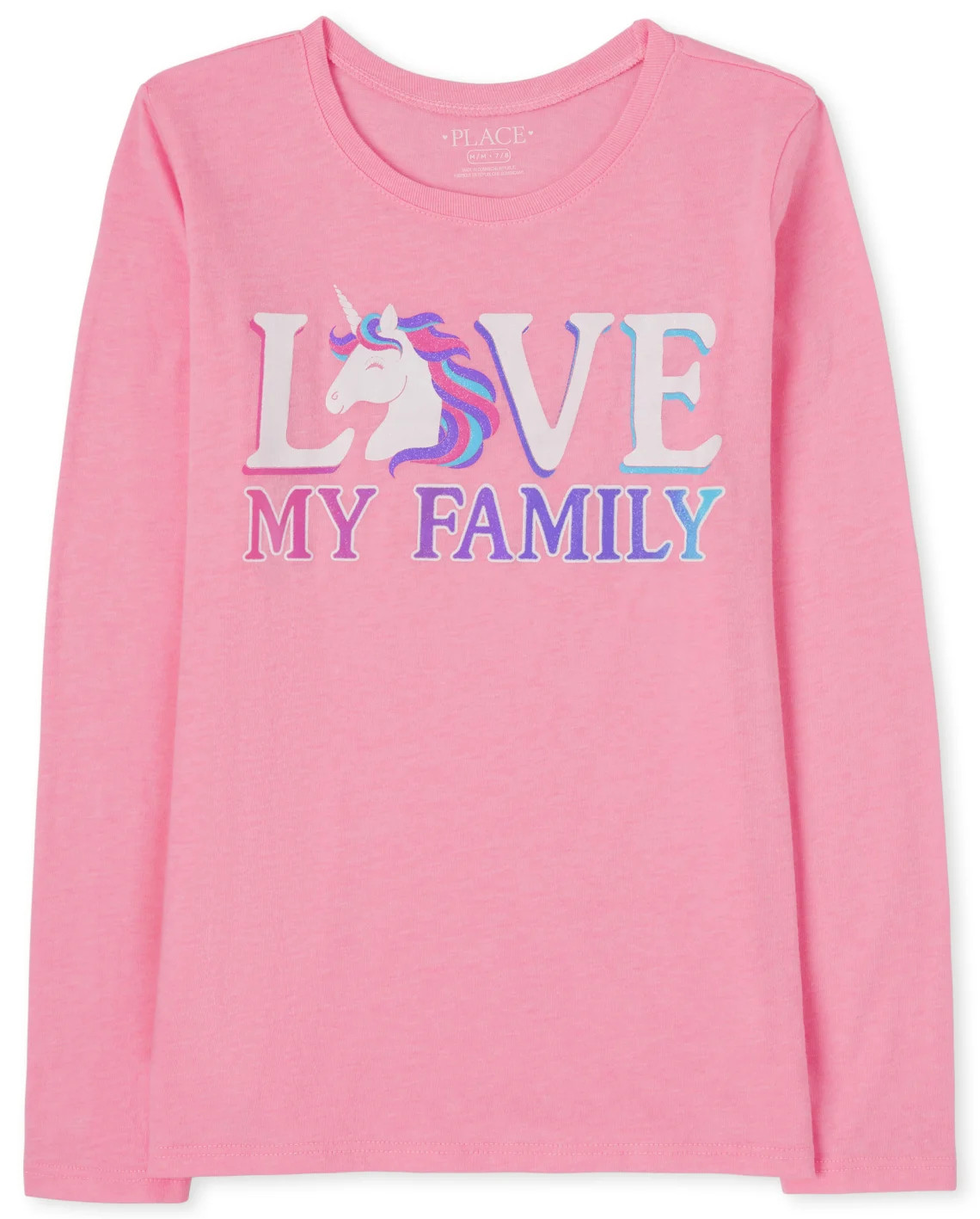 Girls Love My Family Graphic Tee - pink | The Children's Place