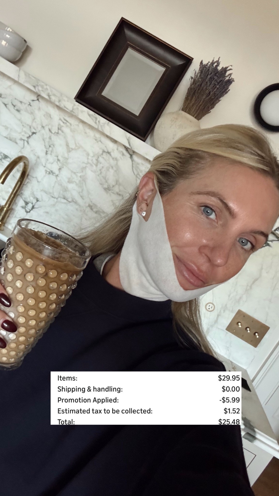 40% off my jawline mask!