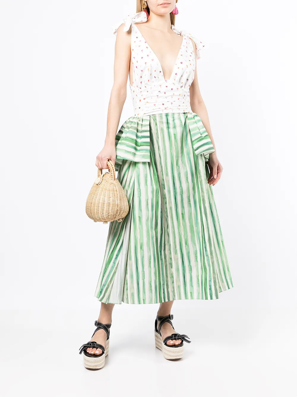 Around the Edges midi dress | Farfetch Global