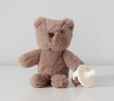 Bear Plush Critter Pacifier Holder | Pottery Barn Kids