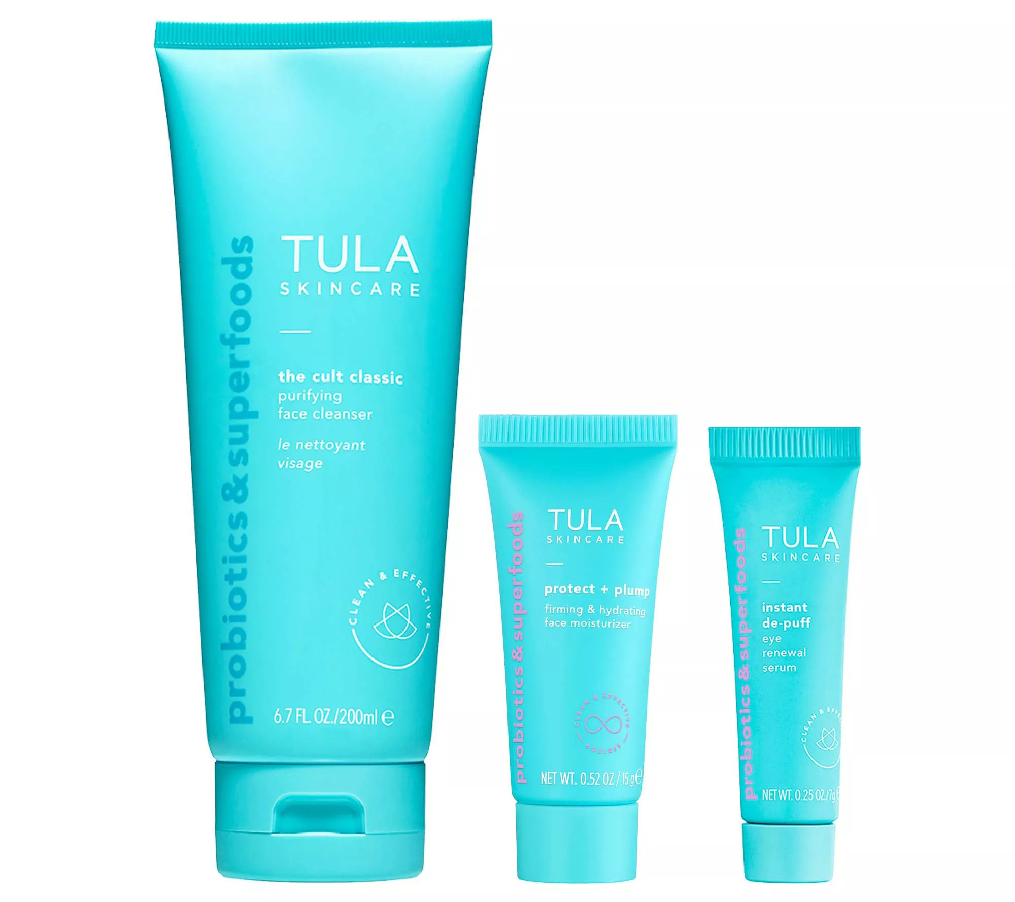 TULA Cleanse, Moisturize & Treat 3-Piece Nourishing Kit | QVC