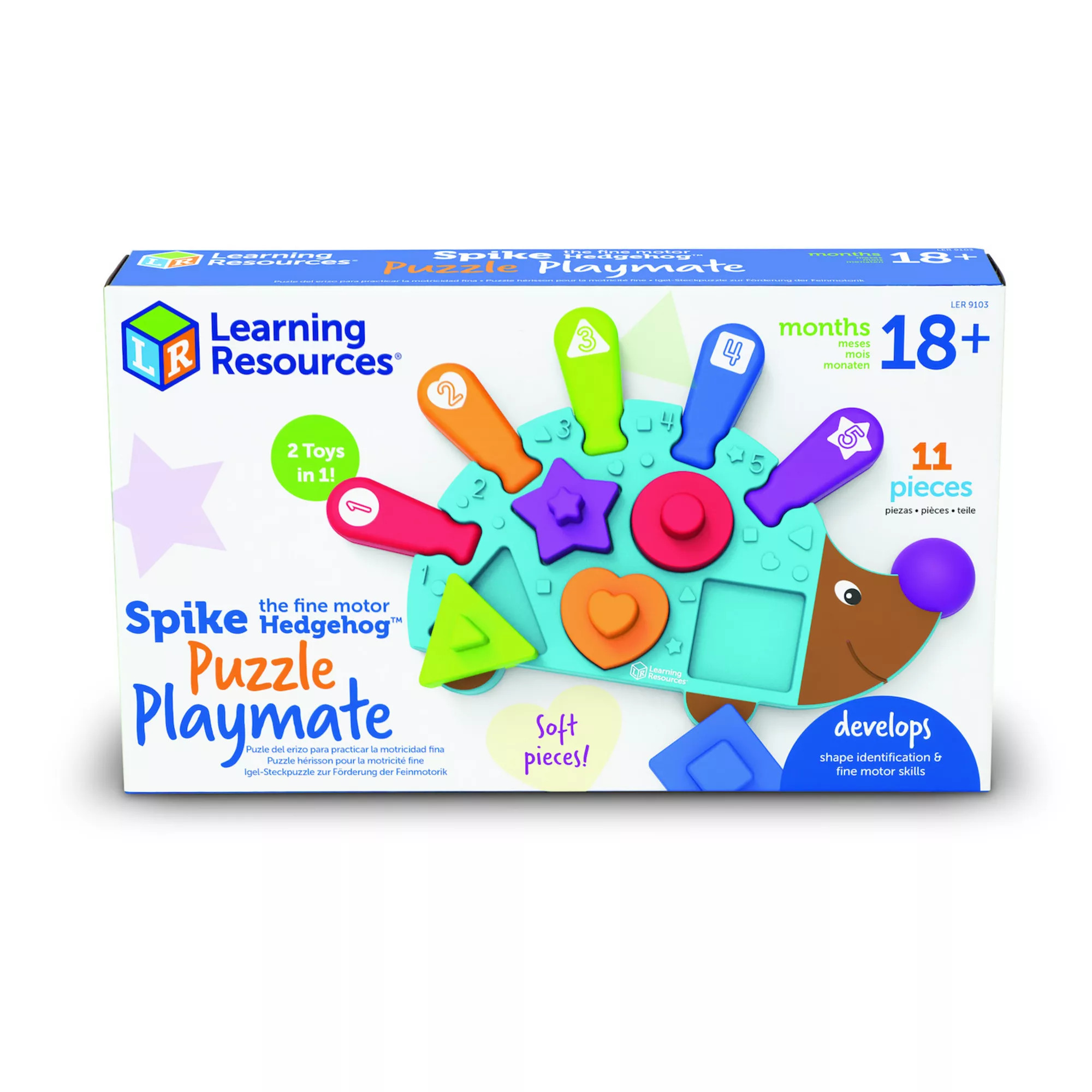 Learning Resources Spike the Fine Motor Hedgehog Puzzle Playmate 11-Pc. Set | Kohl's