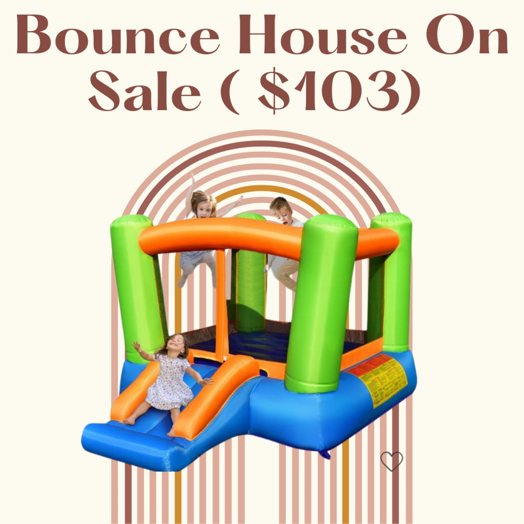 Todays is Targets last day for all these great sales!! 
This would make an awesome Christmas present!   

#bouncehouse #kidstoys #kidspresents #kidsgiftguide #holiday #christmas #kidsactivities #costway 

#falldresses #fallweddingguest #wedding #chelseaboots #lugboots #kneehigh 
#combatboots
#abercrombie&Fitch #abercrombie #bodysuits #fallbodysuits #fall
#halloween #fall #halloweendecor #falldecor #sweaterweather
#clogs #mules #fallinspo #halloween #boyfriendjeans #bodysuit #longsleeve  #casualwear #booties #bootseason #target #targetdeals #falloutfits #fallessentials #skyresort #resortdresses #resortwear #resortfashion #bootinspo #bootie#moisturizer #pinklily #bootoutfits #onepieceswimsuits #highheels #weddingguest #pumps #sweaters #turtlenecks  #fedorahats #home #homedecor #bodycondresses #bodysuits #miniskirts #midiskirts #maxiskirts #minidresses #mididresses #maxidresses #watches #earrings #backpacks #camis #croppedcamis #croppedtops #highwaistedshorts #highwaistedskirts #momjeans #momshorts #capris #overalls #overallshorts #distressedshorts #distressedjeans #whiteshorts #blackshorts #leggings #bralettes #crossbodybag #fallhomedecor #halloweendecoe #outdoordecor #totebag #luggage #carryon #blazer #airpodcase #iphonecase #shacket #sale #under50 #under100 #under40 #workwear  #ootd #bohochic #bohodecor #farmhouse decor #modernhome #homedecor #amazonfinds #nordstrom #bestofbeauty #beautymusthaves #beautyfavorites #hairaccesories #perfume #fragrance #studearrings #hoopearrings #simplestyle #casualstyle #aestheticstyle #blushpink #goldjewelry #stackingrings #rings #necklaces #pumpkinpatch #familyfallpictures  #blackfriday #LTKblackfriday #weddingguest #wedding #cocktaildress #stevemadden #dolcevita #nordstrom  #macys #saks #amazonfashion #walmart #target #targetfashion #workwearinspo #workoutfits #coldweatheroutfits 

#LTKbaby #LTKSeasonal #LTKfamily #LTKcurves #LTKbump #LTKfit #LTKbeauty #LTKhome #LTKstyletip #LTKunder100 #LTKsalealert #LTKswim #LTKtravel #LTKunder50 

#LTKHoliday #LTKkids #LTKsalealert