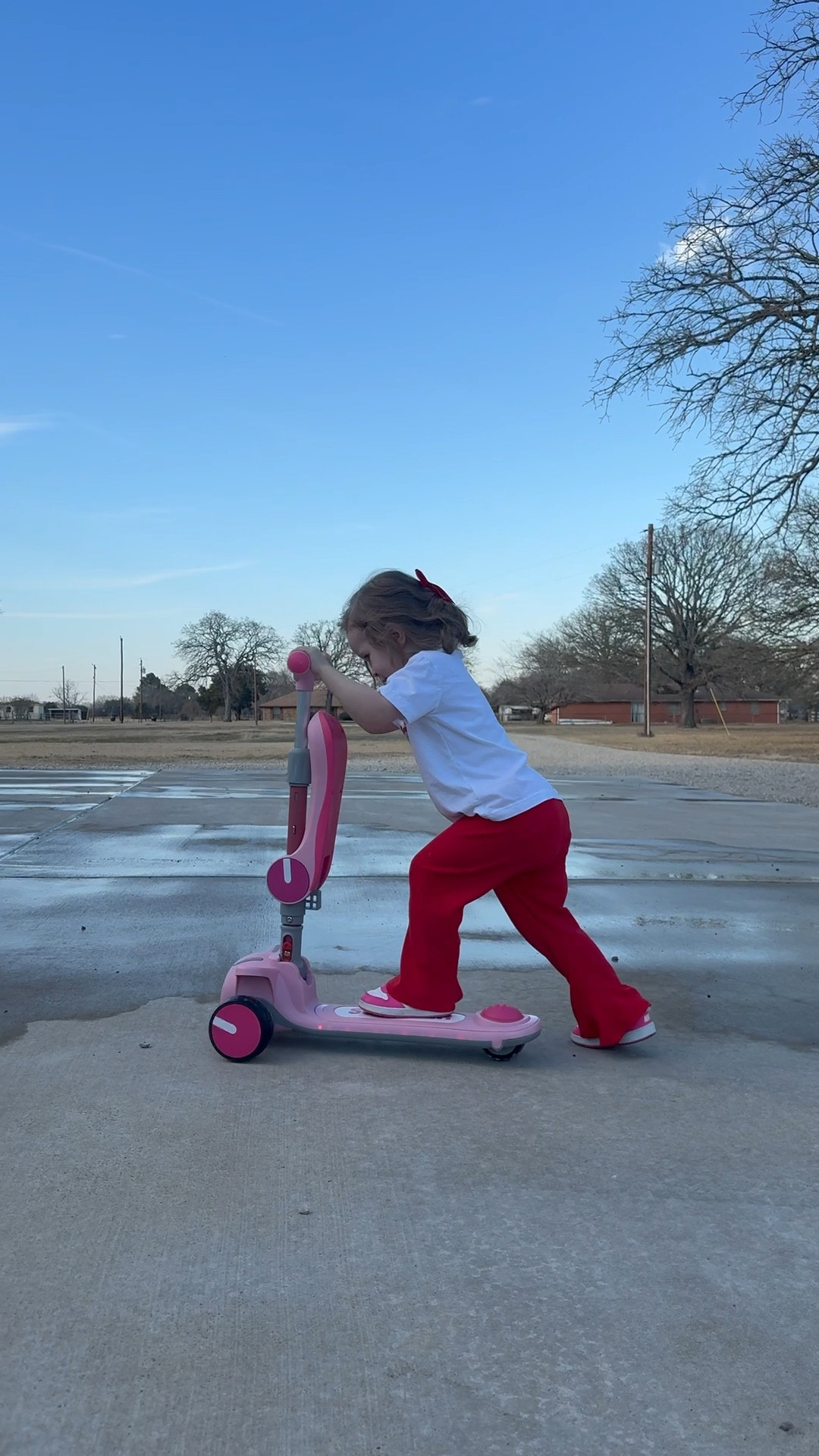 The coolest scooter I have ever seen.

Snagged it off of Amazon. It comes with speakers and music already included. There is a way to push the seat down and sit on it and still scoot or stand up! ￼

#LTKActive #LTKHome #LTKKids
