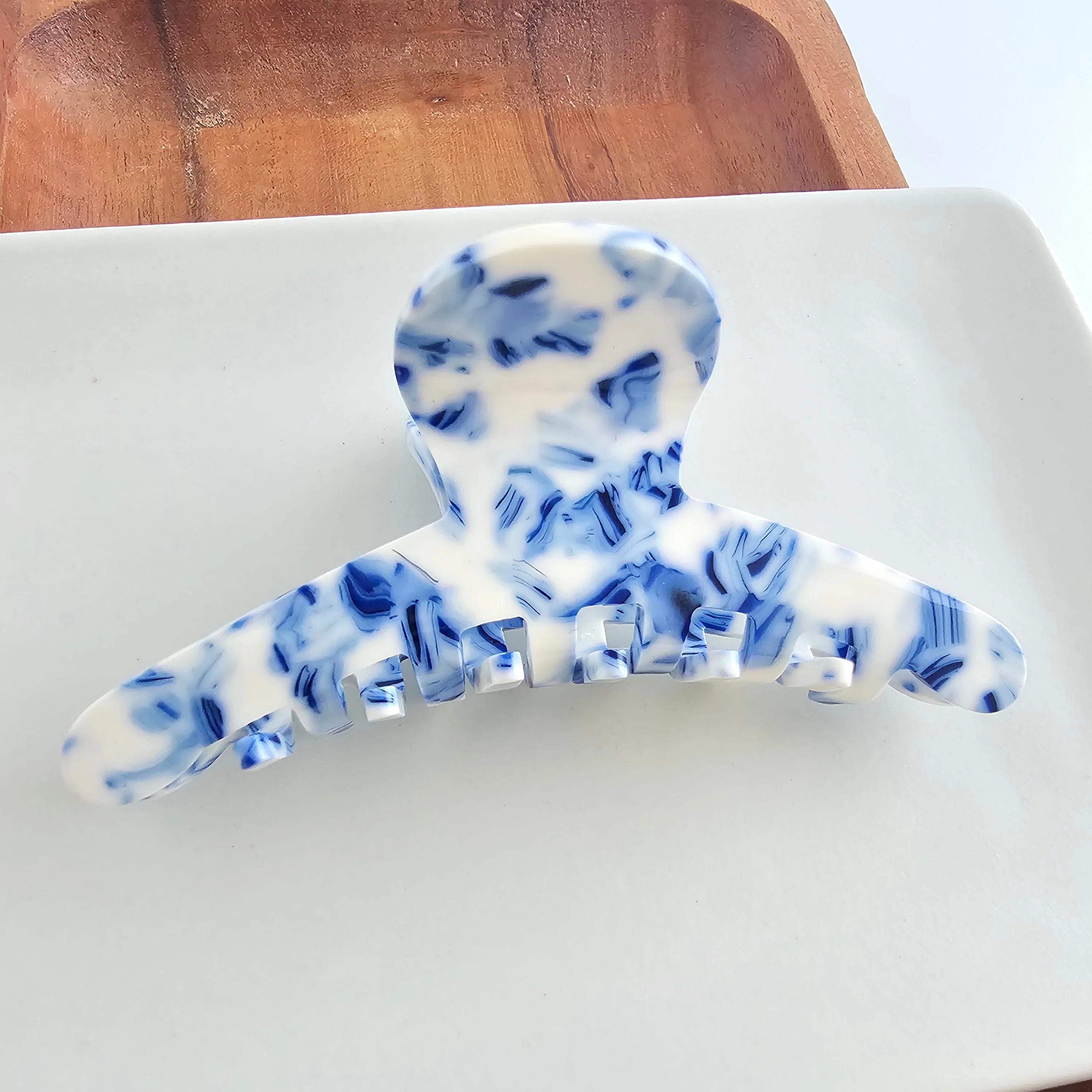 Callie Hair Claw - Greek Goddess Blue | Spiffy & Splendid