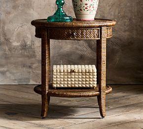 Rattan Round Side Table | GreenRow
