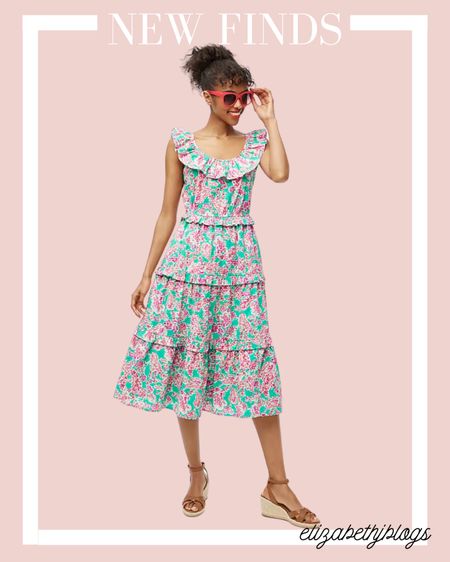 Midi dress. Summer dress. Floral dress 