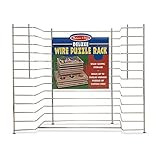 Melissa & Doug Deluxe Metal Wire Puzzle Storage Rack for 12 Small and Large Puzzles - Puzzle Rack... | Amazon (US)