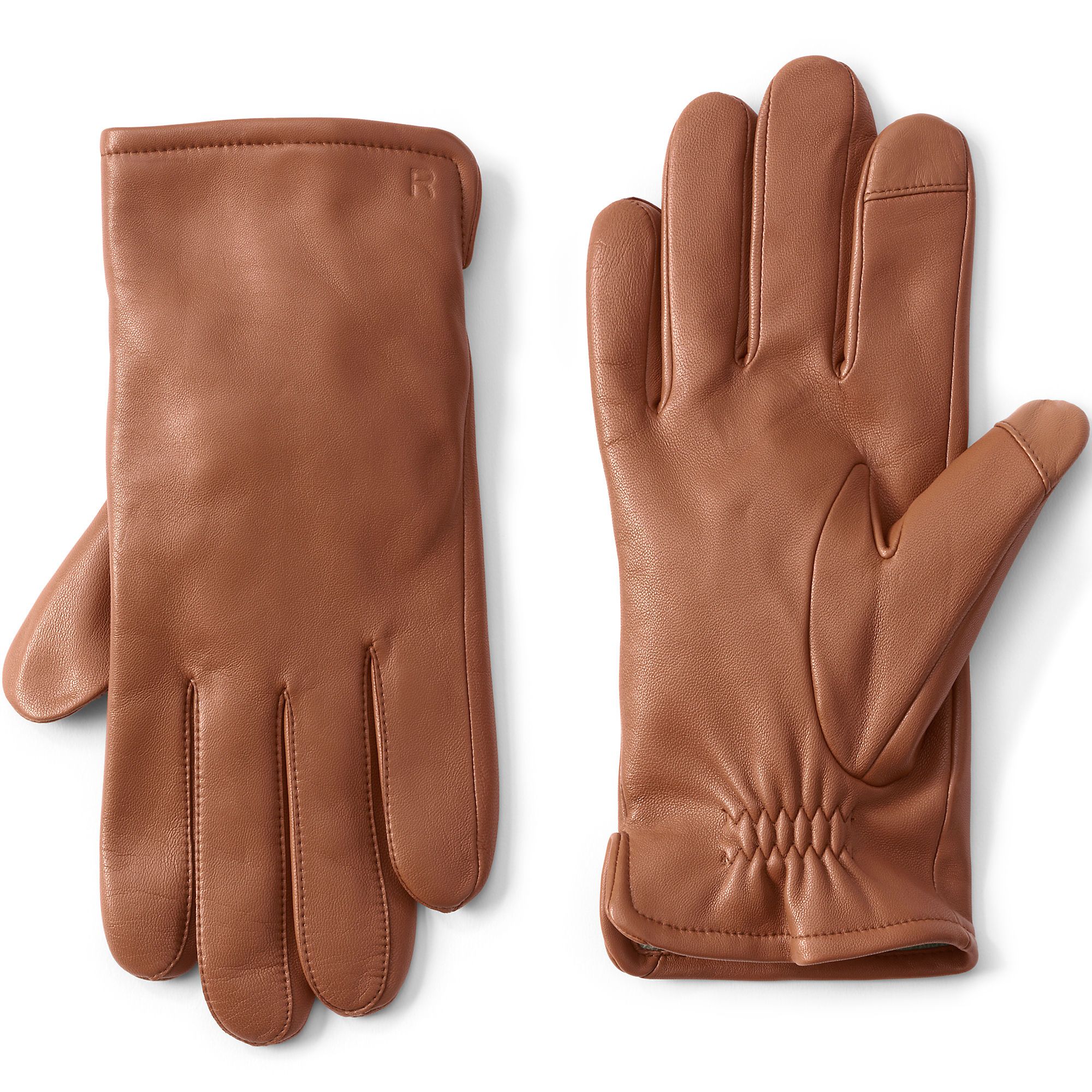 Men's Cashmere Lined EZ Touch Leather Glove | Lands' End (US)