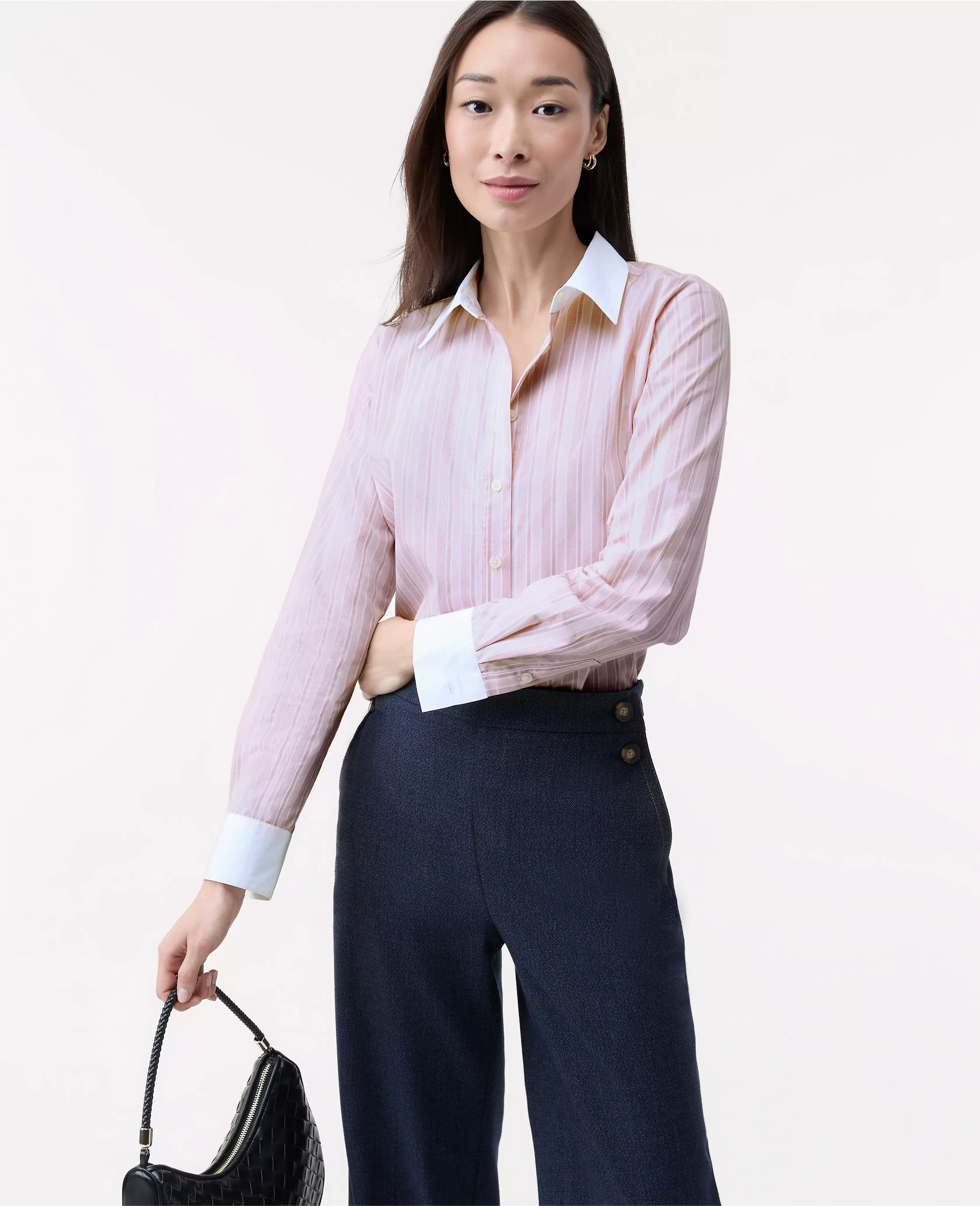 Striped Relaxed Perfect Shirt | Ann Taylor