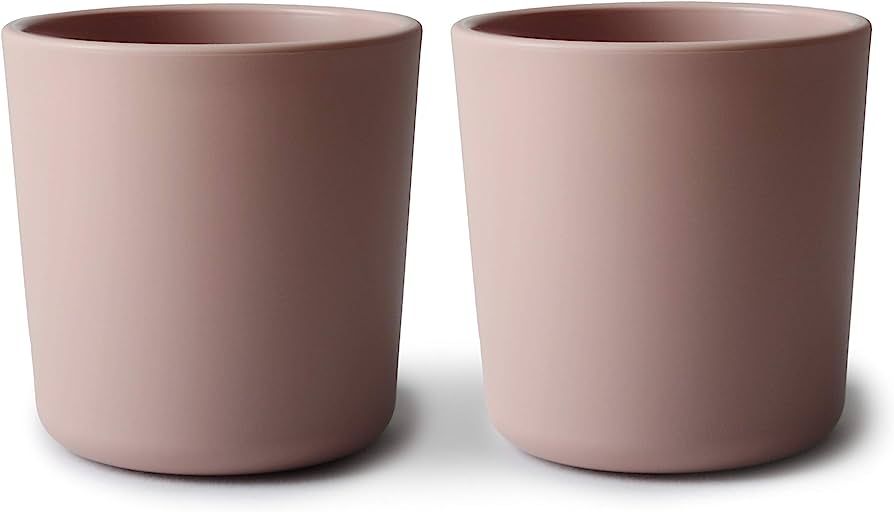 mushie Dinnerware Cups For Kids 7 fl. oz. | Made in Denmark, Set of 2 (Blush) | Amazon (US)