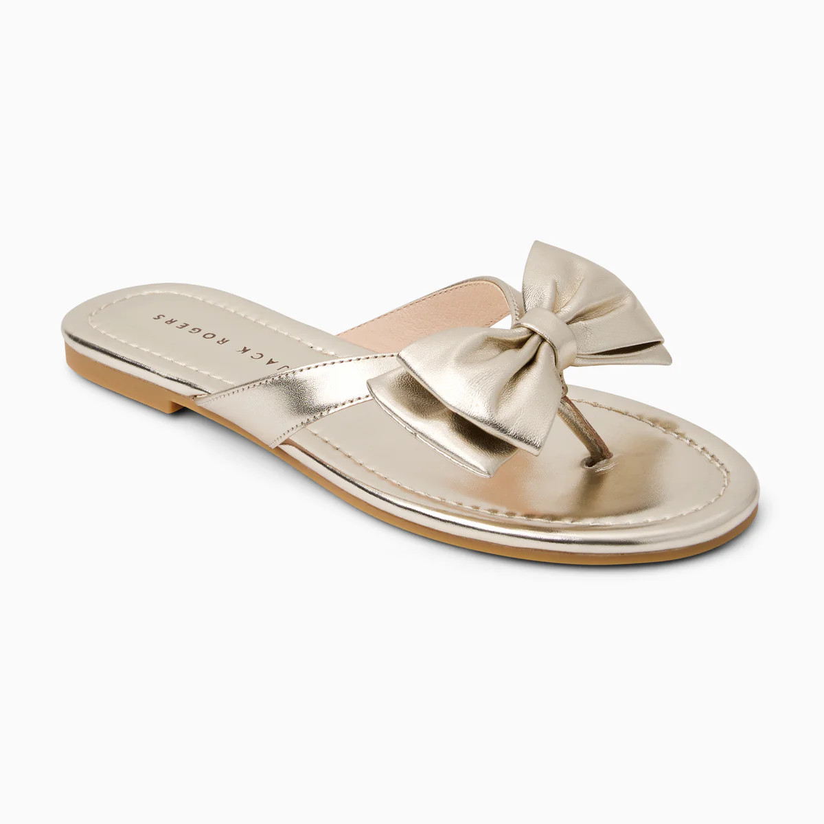 Jack Rogers Vannah Sandal — Platinum Metallic Nappa | Jack Rogers