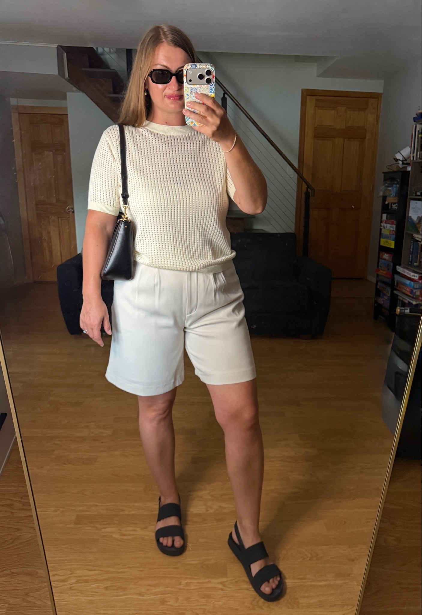Trying to look serious in Bermuda shorts today 😎

#LTKootd #LTKgrwm #LTKmomlife