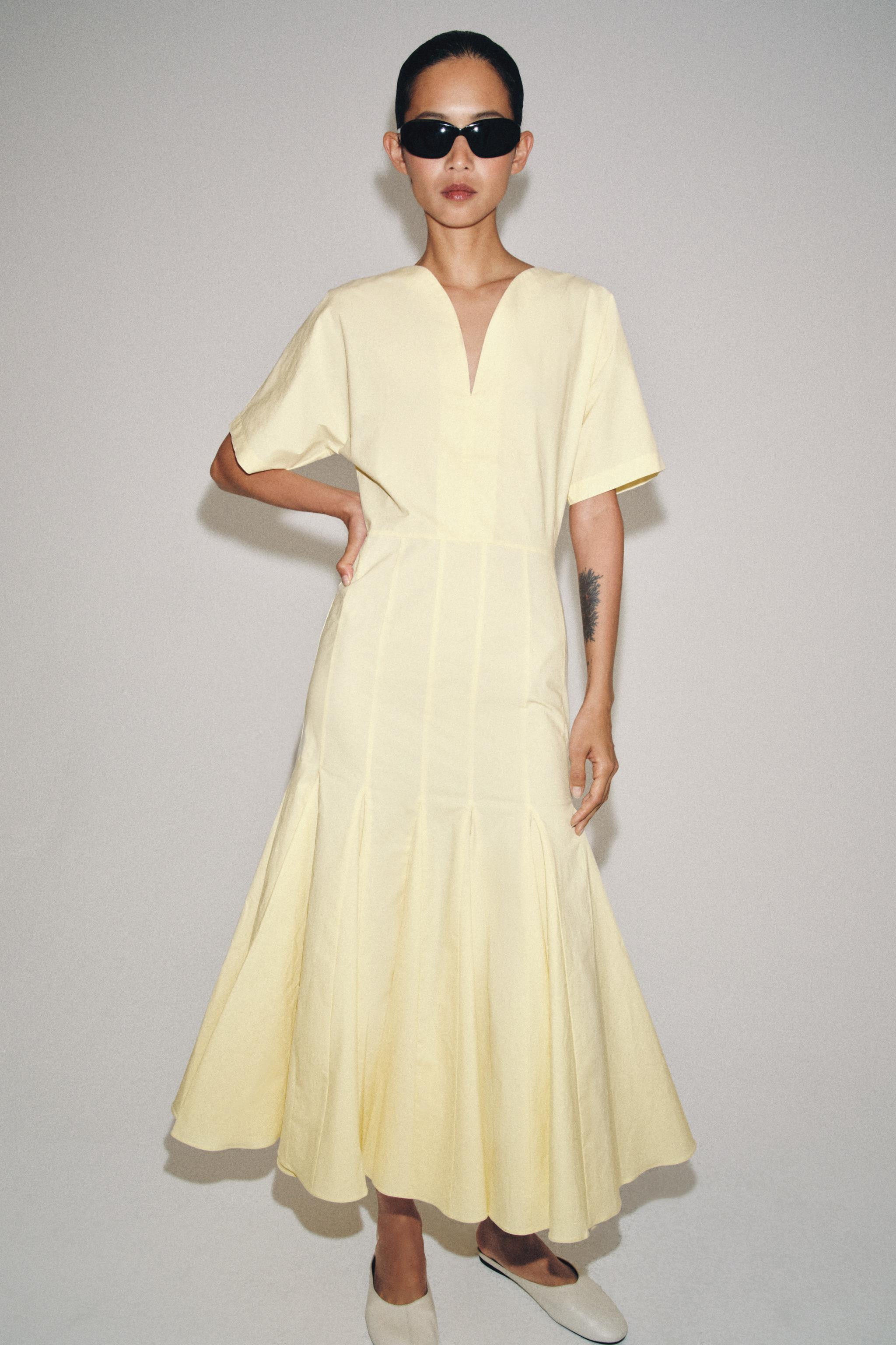 ZW COLLECTION POPLIN DRESS | Zara US