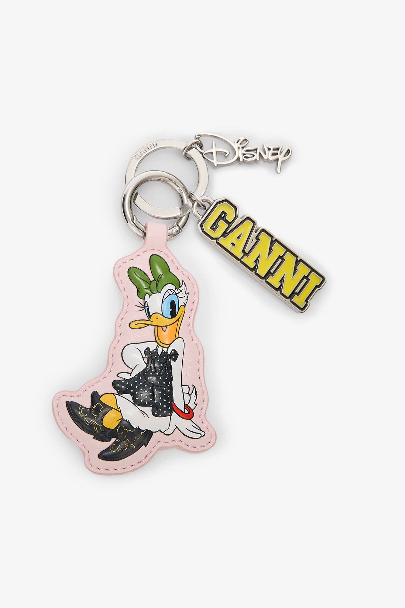 Daisy Duck Pink Keyring | Ganni
