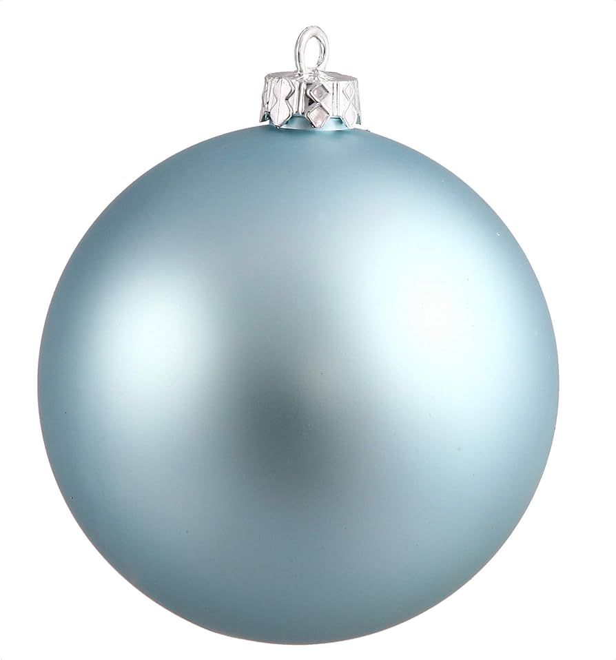 Vickerman 3" Baby Blue Matte Ball Ornament - 12 per Bag - Shatterproof and UV Resistant - Reliabl... | Amazon (US)