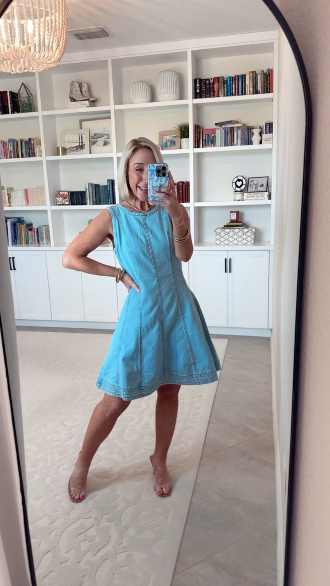 Walmart - new arrivals - part 1. Sleeveless Denim Panel Mini Dress - size XS. $28. 2 colors. 

 

#LTKOver40 #LTKSeasonal