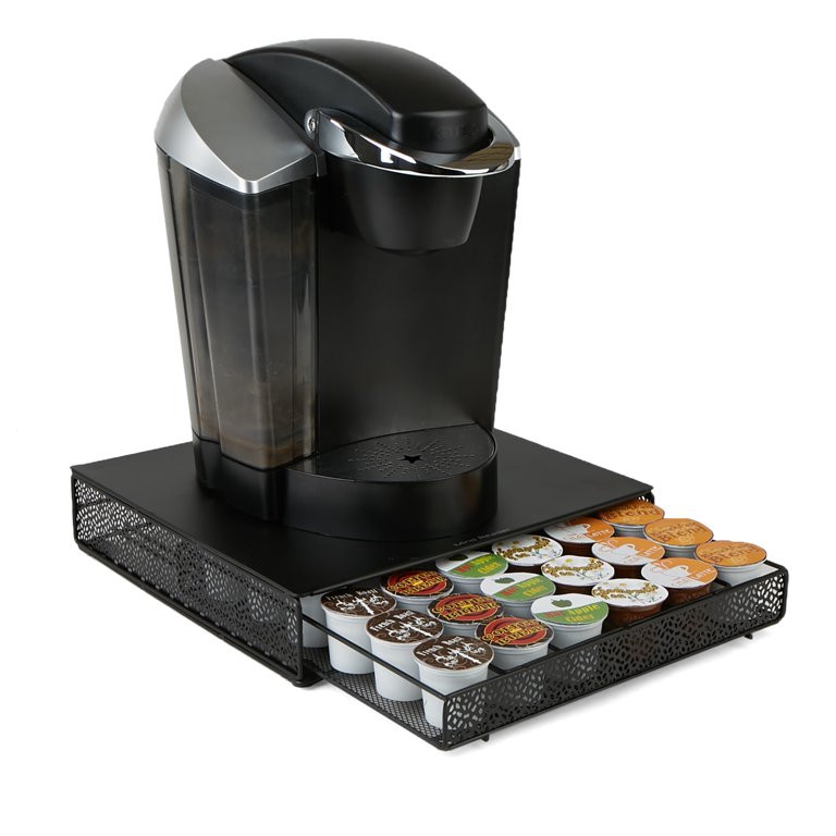 Mind Reader 36 Capacity K-Cup Single Serve Coffee Pod Storage Drawer with Flower Pattern Metal Me... | Walmart (US)