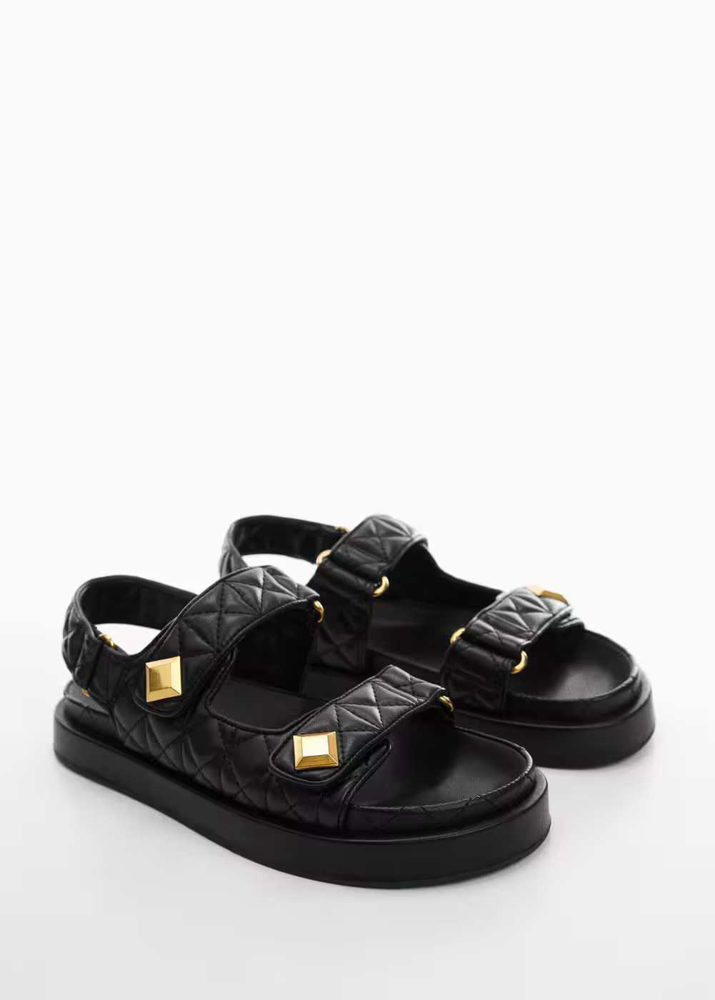 Velcro padded sandal -  Women | Mango USA | MANGO (US)