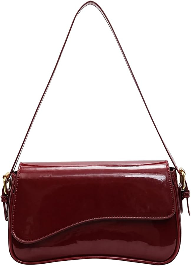 Small Shoulder Bag for Women Clutch Hobo Purse with Zipper Crossbody Purse Retro Vegan Leather To... | Amazon (US)