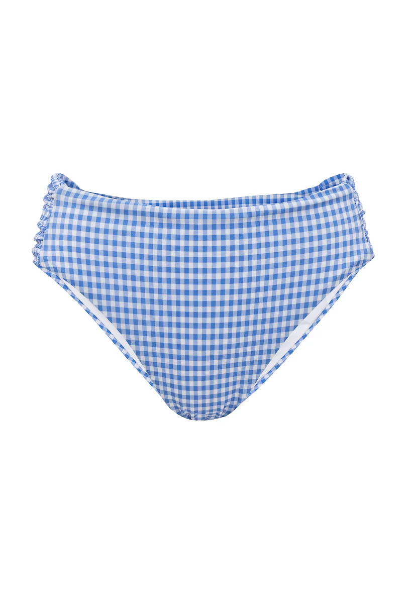 Mid Rise Ruched Bottom in Blakely Gingham | Ivy City Co