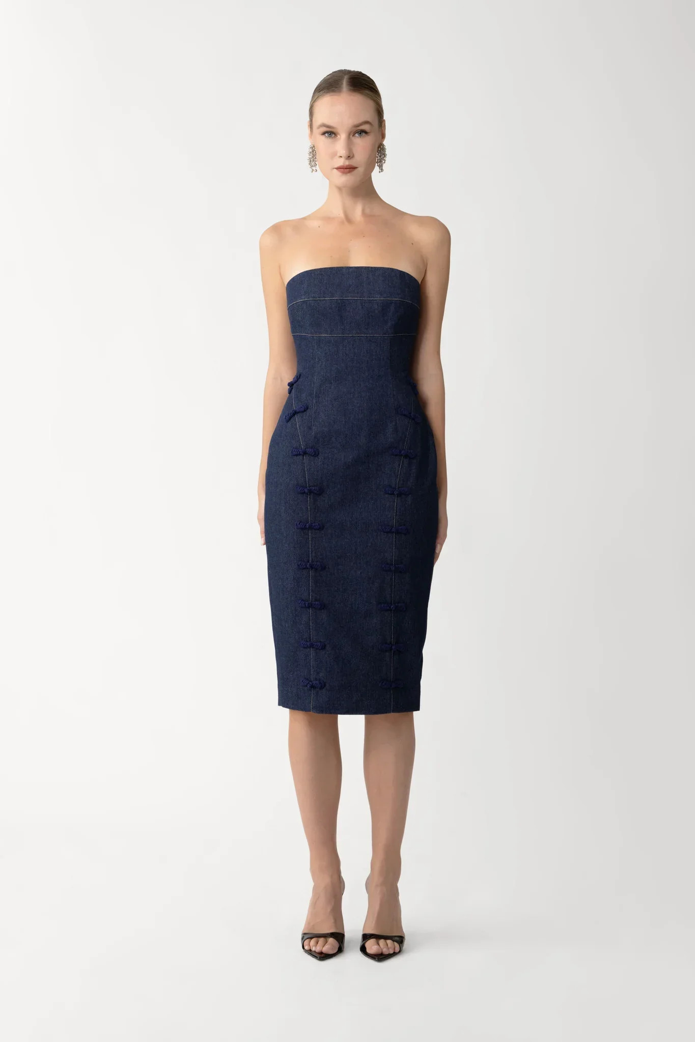 Brooklyn Denim Midi Dress | Sau Lee
