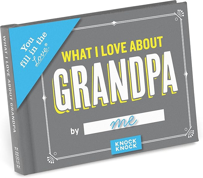 Knock Knock What I Love about Grandpa Fill in the Love Book Fill-in-the-Blank Gift Journal, 4.5 x... | Amazon (US)