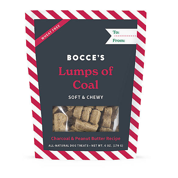BOCCE'S Lumps of Coal Soft & Chewy Dog Treat - Charcoal & Peanut Butter | PetSmart