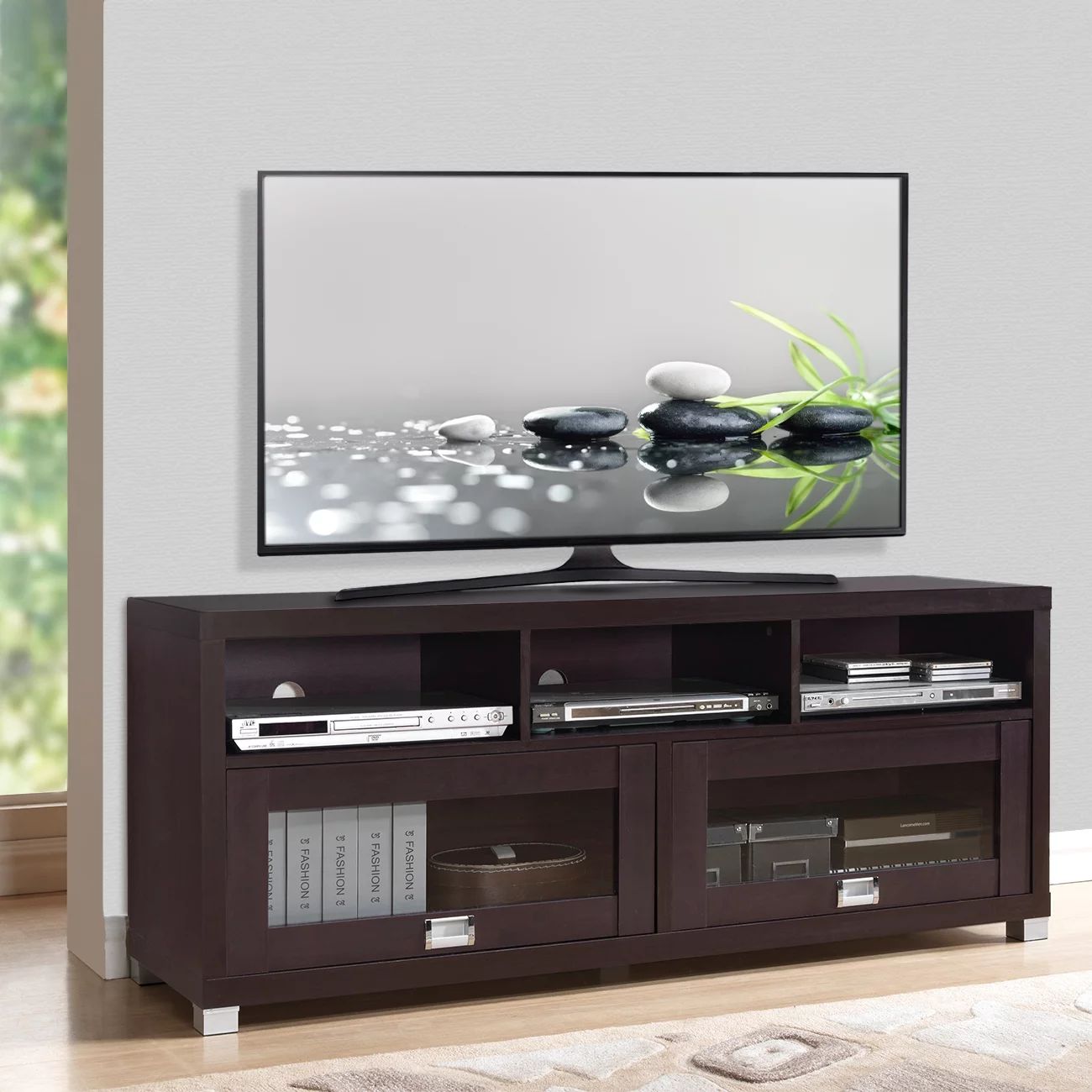 Techni Mobili 58" Durbin TV Stand for TVs up to 70", Espresso | Walmart (US)