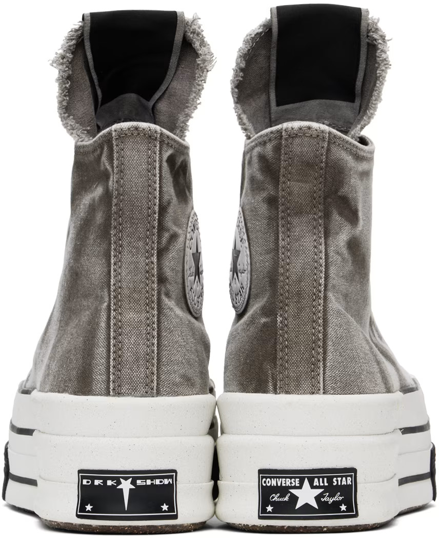 Rick Owens DRKSHDW - Gray Converse Edition DBL Drkstar Sneakers | SSENSE