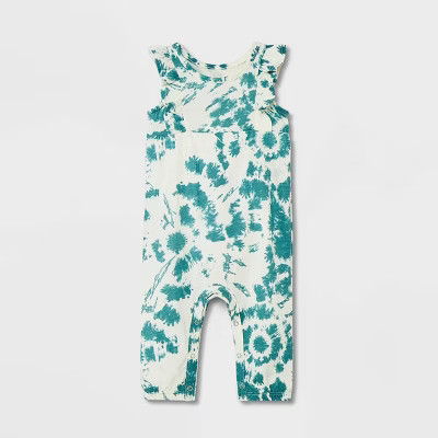 Grayson Mini Baby Girls' Tie-Dye Romper - Blue | Target