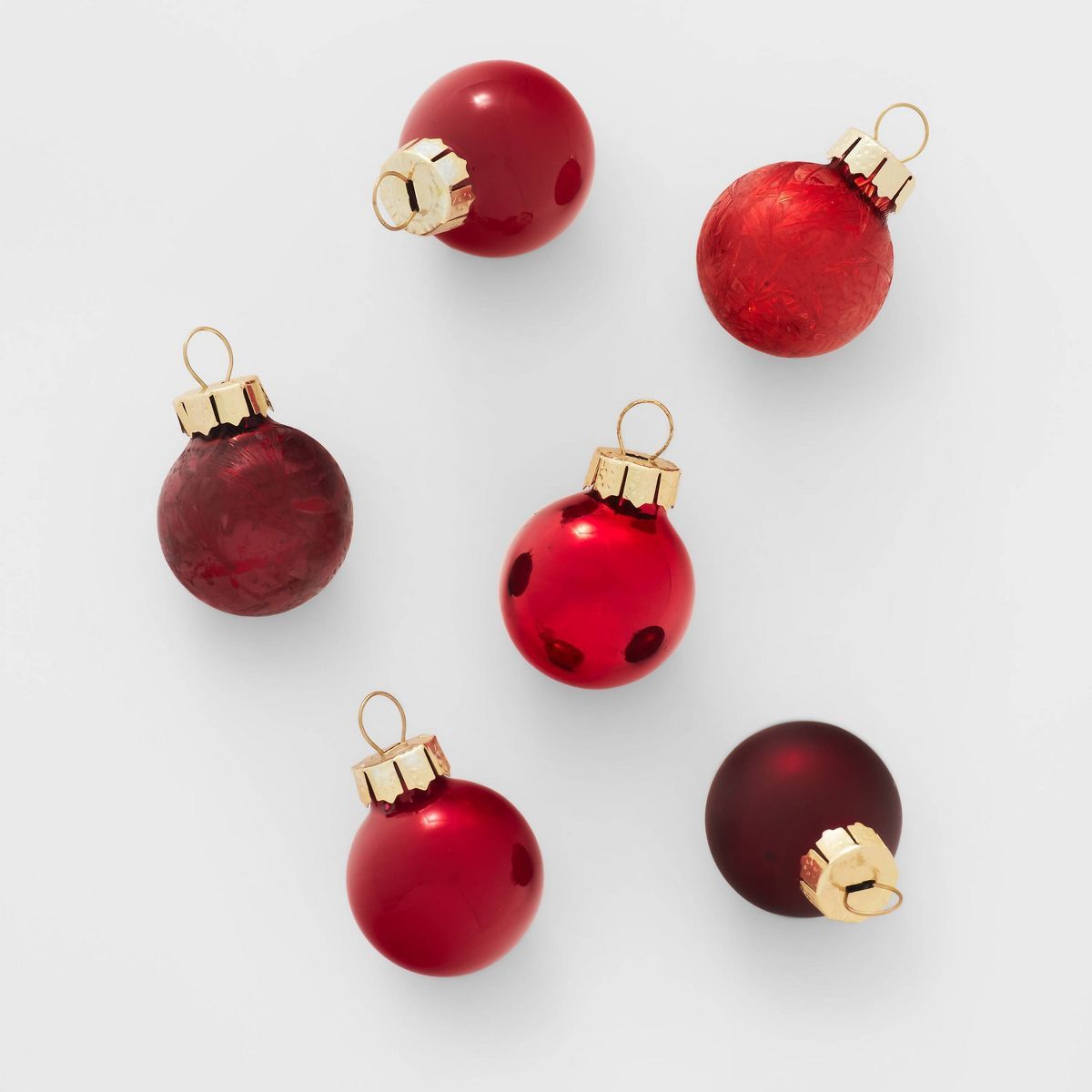 Round Glass Mini Christmas Tree Ornament Set 49pc - Wondershop™ | Target