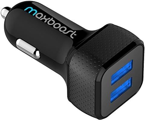 Maxboost Car Charger with SmartUSB Port 4.8A/24W [Black] Charger Adapter for for iPhone 11 Pro Ma... | Amazon (US)