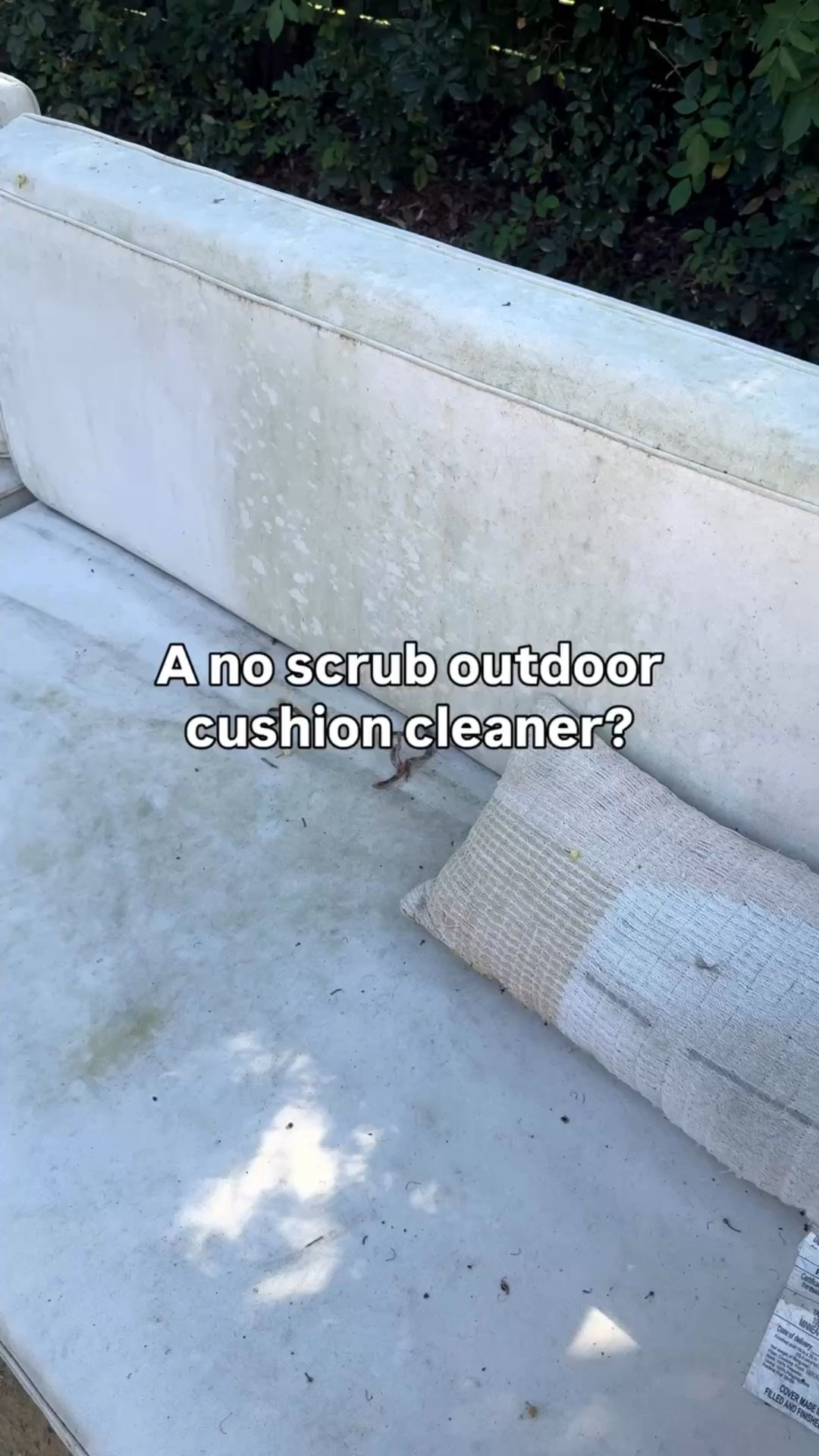 If you’ve ever pressure washed your outdoor cushions, you already know then it doesn’t always cut it. The surface looks better, but the deep grime, stains, and buildup somehow linger.

I forgot to cover my patio (again), and my outdoor sofa was looking far from cozy - weather stains, dirt, all of it.

This is where this outdoor cleaner made a real difference.

It adds that extra oomph a pressure washer alone can’t:
✨ lifts deep-set stains
✨ breaks down buildup fast
✨ actually restores the fabric instead of just rinsing it

And the best part?
No scrubbing. No letting it sit forever. No complicated steps - which, if you’re juggling real life, is exactly the kind of fix you need.

Save this for your next patio reset 🌿
Follow for cozy home decor, outdoor living, and simple ways to bring your space back to life