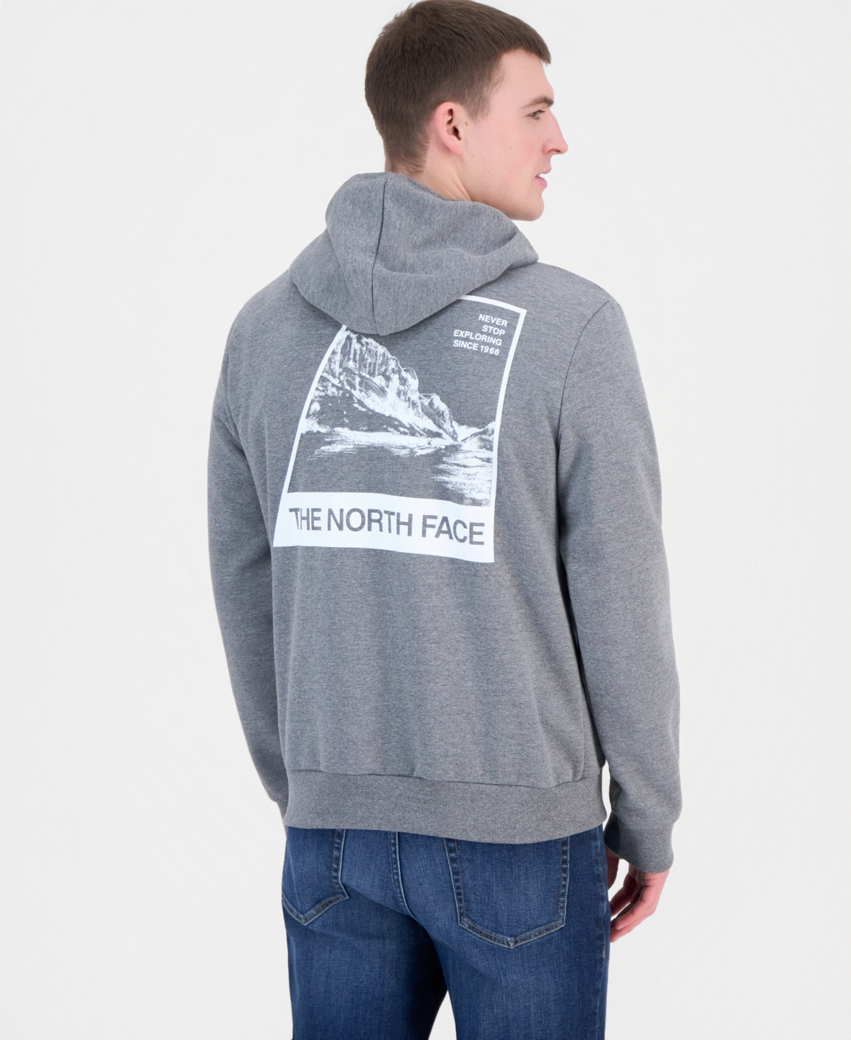 The North Face Men's Evolution Retro Nse Regular Hoodie - TNF Mid Grey Heather | Macy's