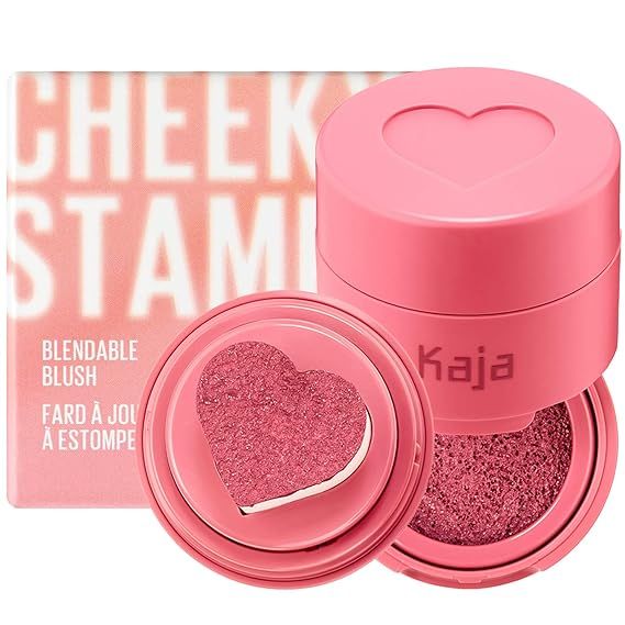 Kaja Blush - Cheeky Stamp | Gift, 7 Shades, Buildable & Blendable Shade with Heart-shaped Applica... | Amazon (US)