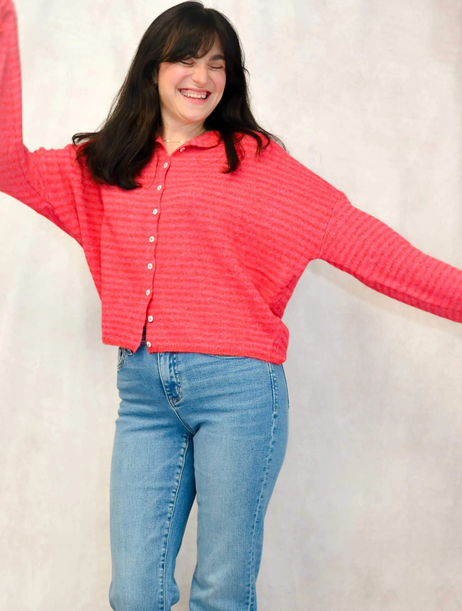 Piper Striped Cardigan | JAYNE
