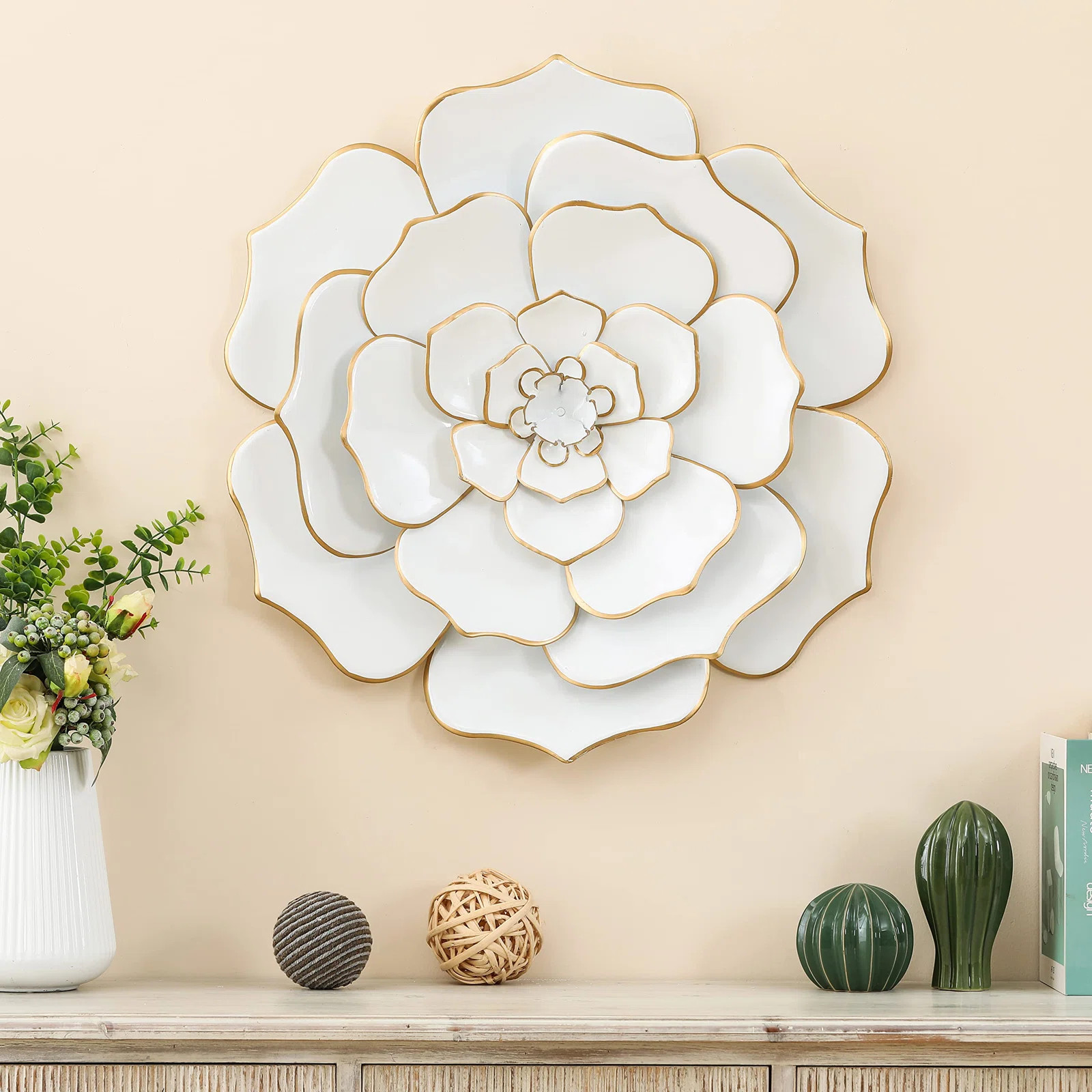 Handmade Boho Plants & Flowers Wall Decor on Metal | Wayfair North America