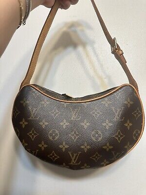 Louis Vuitton Croissant Shoulder Bag PM Brown Monogram Canvas | eBay US