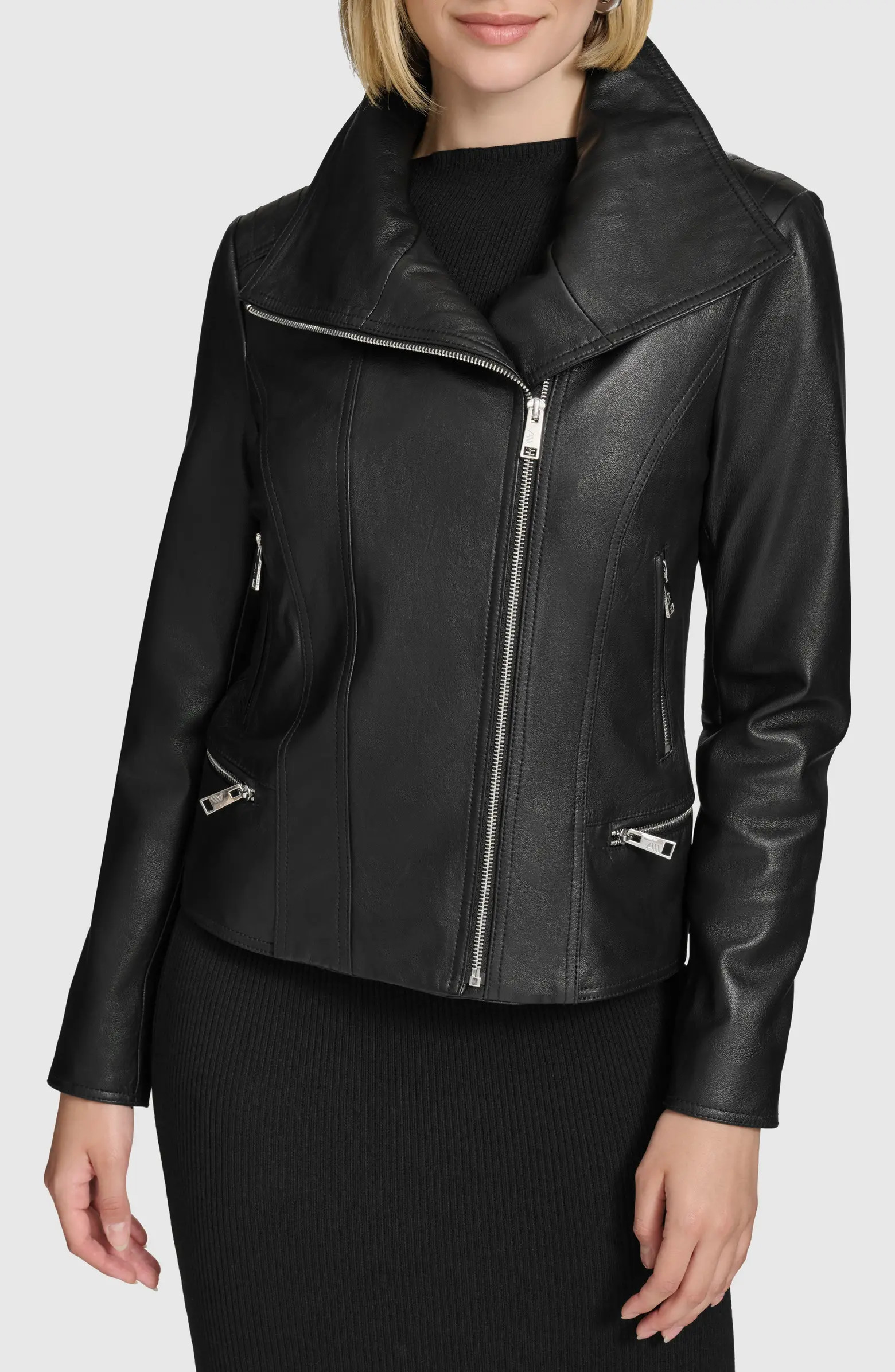 Andrew Marc Beckett Leather Moto Jacket | Nordstrom | Nordstrom
