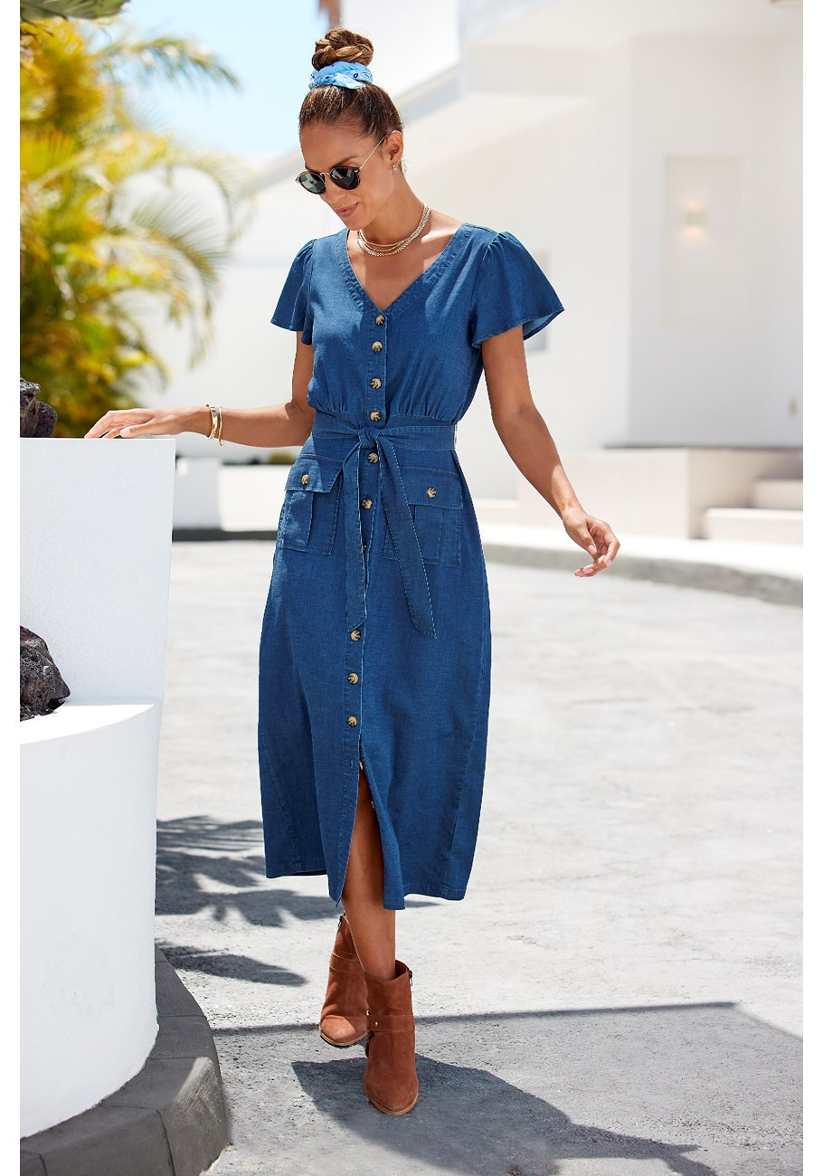 button front dress | Lascana